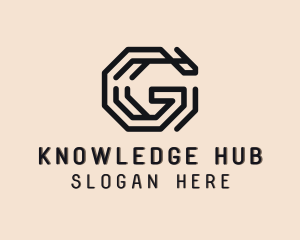 Octagonal - Octagon Cyber Technology Letter G logo design