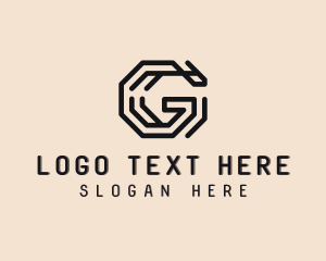 Architect - Octagon Cyber Technology Letter G logo design