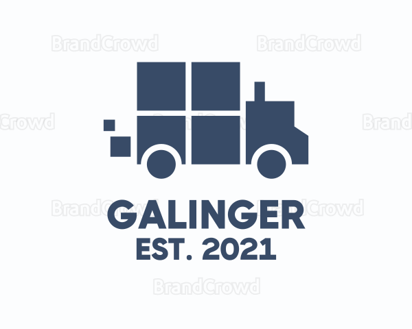 Truck Courier Vehicle Logo