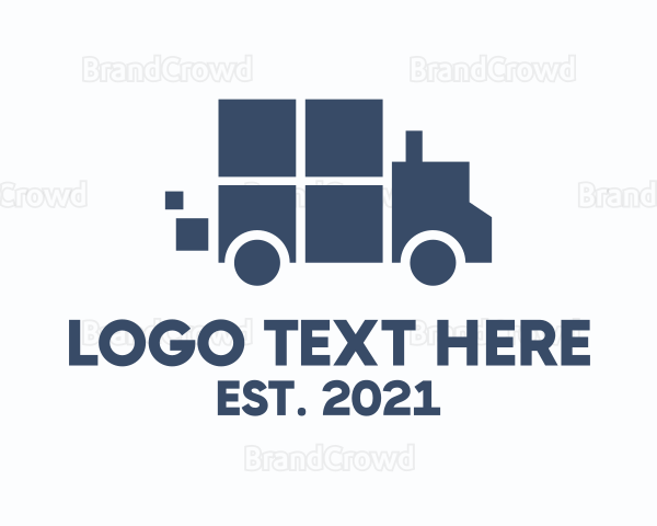 Truck Courier Vehicle Logo