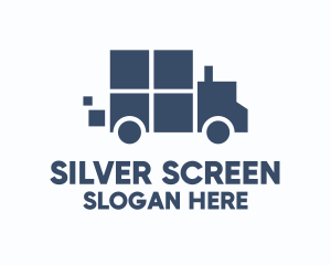 Truck Courier Vehicle  Logo