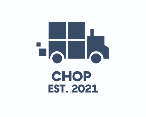 Trailer - Truck Courier Vehicle logo design