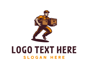 Boxes - Man Mover Box logo design