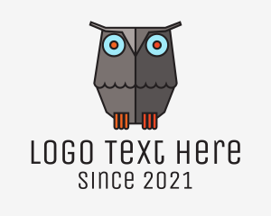 Owl - Barn Owl Bird logo design