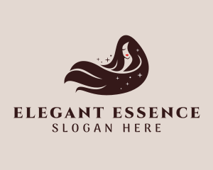 Female - Shiny Hair Female Salon logo design