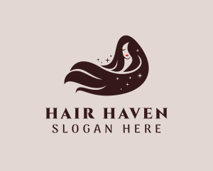 Hair - Shiny Hair Female Salon logo design