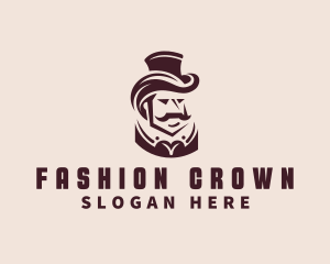 Fashion Top Hat Gentleman logo design