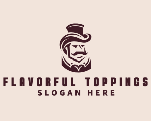 Fashion Top Hat Gentleman logo design