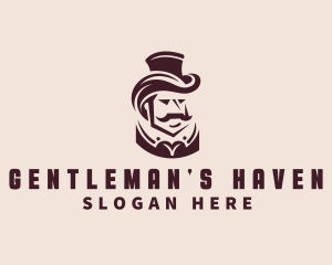 Fashion Top Hat Gentleman logo design