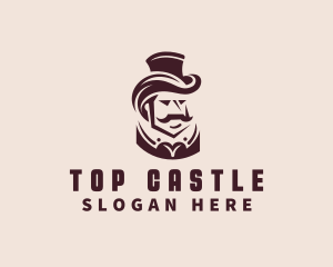 Fashion Top Hat Gentleman logo design