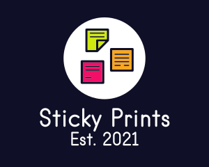 Colorful Sticky Notes logo design