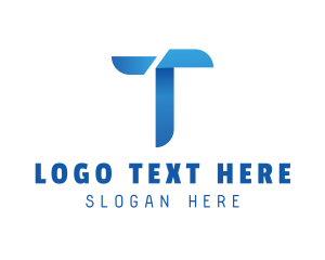 Startup - Gradient Modern Letter T logo design