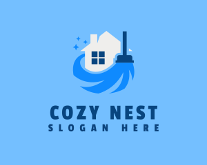 Clean House Sweeper logo design