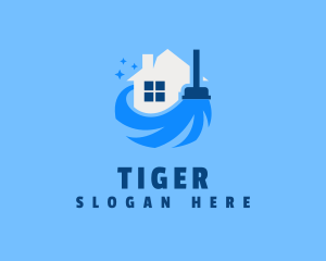 Sweep - Clean House Sweeper logo design