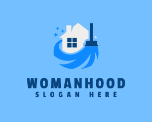 Homemaking - Clean House Sweeper logo design