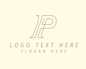 Minimalist - Modern Business Letter P logo design