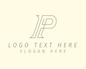 Modern Business Letter P  Logo