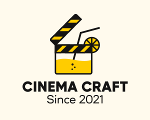 Filmmaking - Clapboard Juice Drink logo design
