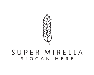 Wheat Grain Plant Logo