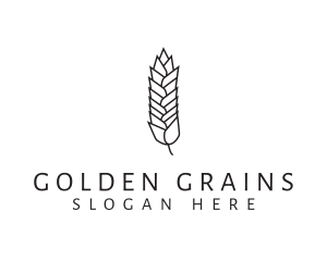 Grains - Wheat Grain Plant logo design