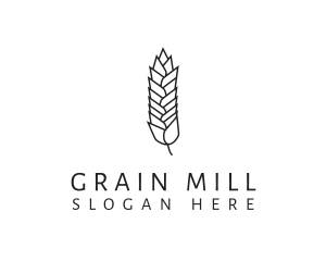 Wheat Grain Plant logo design