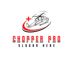 Chopper - Medical Rescue Helicopter logo design