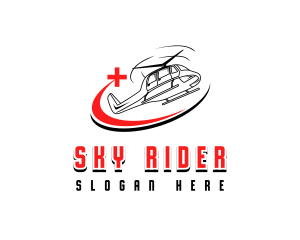 Helicopter - Medical Rescue Helicopter logo design