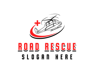 Medical Rescue Helicopter logo design