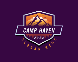 Camp Summit Mountain Survival logo design