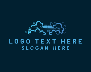 Cleaning Services - Blue Car Washing logo design