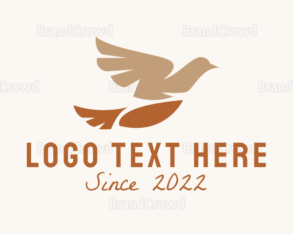 Wild Sparrow Bird Logo