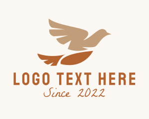 Zoology - Wild Sparrow Bird logo design