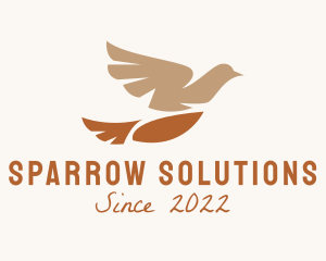 Wild Sparrow Bird  logo design