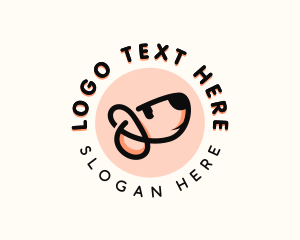 Dog Pet Letter P logo design