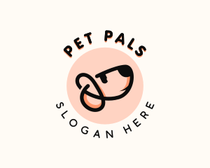 Dog Pet Letter P logo design