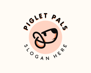 Dog Pet Letter P logo design