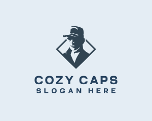 Man Fashion Cap logo design