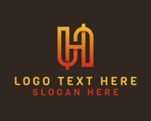 Digital Startup Letter H Logo