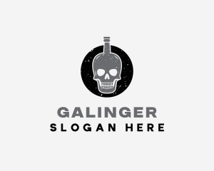 Skull - Skull Liquor Bottle logo design