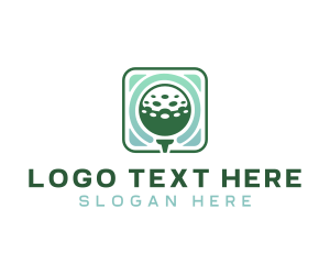 Golf Ball - Golfing Sports Ball logo design