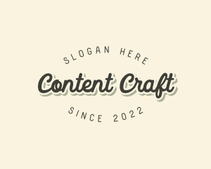 Retro Fancy Cursive  logo design