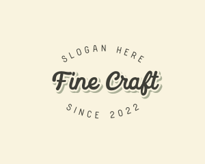 Retro Fancy Cursive  logo design