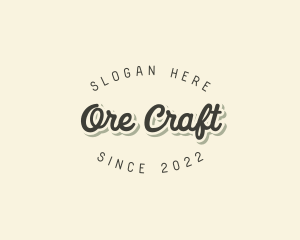 Retro Fancy Cursive  logo design