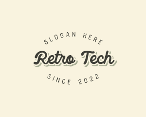 Retro Fancy Cursive  logo design