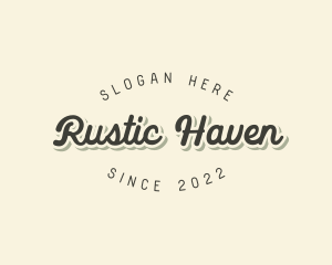 Retro Fancy Cursive  logo design