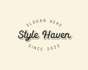 Retro Fancy Cursive  logo design