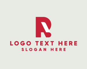 Firm - Paper Sheet Letter R logo design