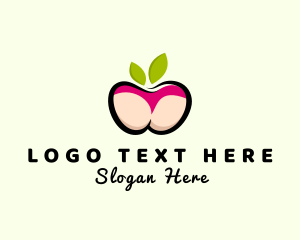 Lingerie - Sexy Apple Butt logo design