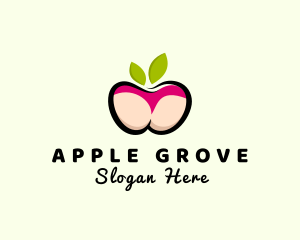 Sexy Apple Butt logo design