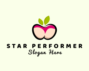 Entertainer - Sexy Apple Butt logo design
